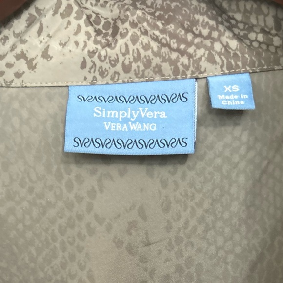 Simply Vera Vera Wang Lightweight Windbreaker Sz: XS - Picture 5 of 6